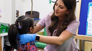 2.8K views · 15 reactions | Haley Johnson loves caring for students at the FISD Early Childhood School. See how she works with pre-K students and attends to their health needs! | Frisco Independent School District | Facebook
