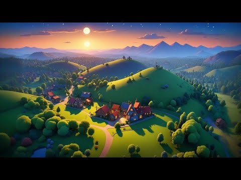 Ten Little Stars Falling from the Sky | Fun Counting Rhyme for Kids | Nighttime Adventure Song