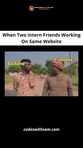 When Me And My Friend Working On Same Website | Codeswithsam #coding #programming #developer