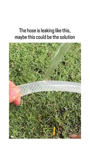 GLITCH FUNS 💪 on Instagram: "- The X post features a 30-second video tutorial showing a simple DIY repair for a leaking garden hose: cut out the damaged section with scissors, insert a barbed plastic coupler into both ends, and wrap tightly with red duct tape to seal. - This technique matches standard temporary fixes recommended by Lowe’s and YouTube guides, where tape provides a quick, low-cost seal but may not withstand high pressure long-term, often lasting weeks to months based on user repo