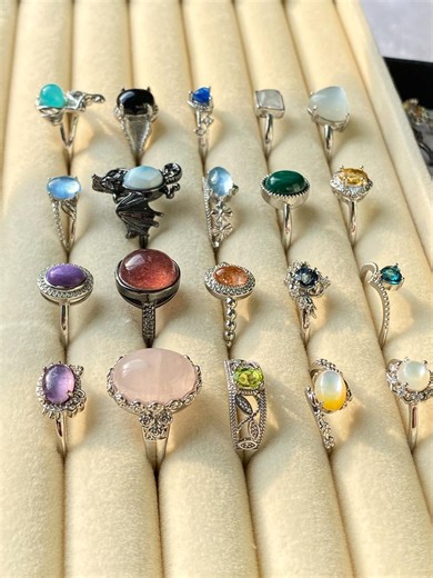 Crystal Locket Ring - Secret Compartment Adjustable Ring - Magic Talisman Jewelry - Gemstone Ring , Crystal Gift - Etsy