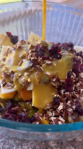 Dishing up fall vibes with this pasta-less salad, a wholesome way to celebrate the flavors of the season. 🍂🥗 #PALMINI Ingredients✨ 8 oz package Palmini Lasagna sheets, rinsed and cut into smaller pieces For the salad: 12 oz Brussels sprouts trimmed and sliced in half 1 lb butternut squash, cut into bite-sized pieces Drizzle of olive oil Salt and pepper to taste 1 cup chopped pecans ½ cup dried cranberries 2 tbsp minced parsley For the dressing: 2 tbsp yellow mustard 2 tbsp whole-grain mustard 