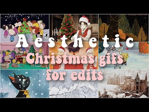 Aesthetic Christmas clips and gifs for edits | christmas anime gifs