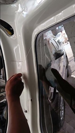 Removing glass from car with simple solution