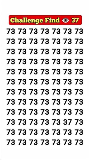 Find the odd number 👁️ 👉 37