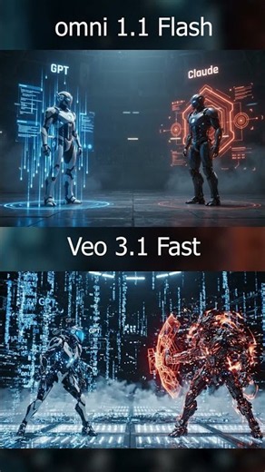 Veo 3.1 Fast vs Omni 1.1 Flash ⚔️ Same Prompt, Different Results