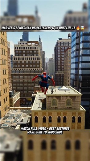 This Can't Be Android! 😳 Spider-Man Remastered on OnePlus 15 #spiderman #pcgaming #viral #trending