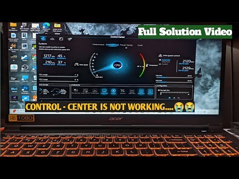 How to Solve Acer Aspire 7 Control center didn't responding or working problem😭😭full solution video.