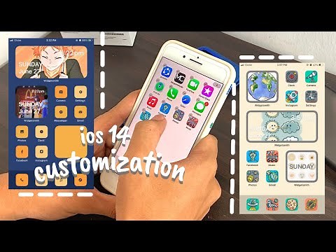 Aesthetic iPhone home screen layout and customization || iOS 14 custom layout + tutorial!