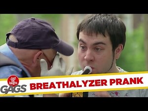 Police Officer Forces Drivers To Blow On Breathalyzer Prank
