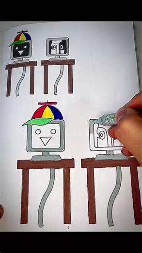 Retro Tech Sprunky! Fun Coloring Time!”❤️😊