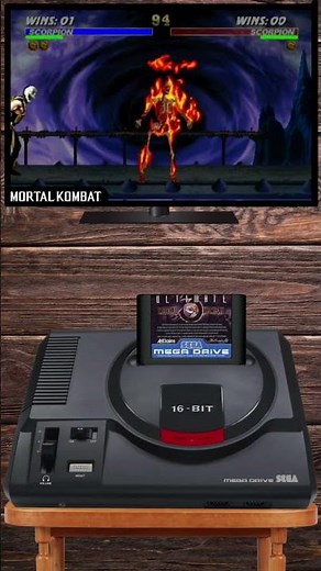 Ultimate Mortal Kombat 3 (1995) | Scorpion Finisher | Arcade & Sega Genesis Gameplay
