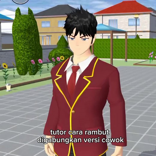 Cara Menggabungkan Rambut Boy di Sakura School Simulator