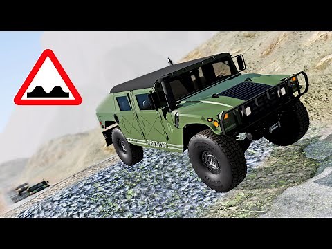 BeamNG Drive - Suspension & Stress Testing Gunner Patriot Humvee