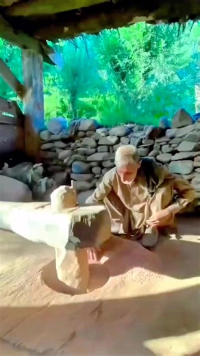 5.1K views · 55 reactions | In pakistan elderly man busy grinding a flour using ancient water grinding machine #Pakistan #busy #machine #water #reelschallenge | Lee Yumi | Facebook