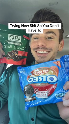 New Hot Cocoa Oreos & Tate’s Dark Chocolate Peppermint Cookie Bark Review #oreo #newsnacks #snacks #snack #foodreview #snackreview #mukbang #foodshow #fyp #reel #fblifestyle | Nik Buffalo