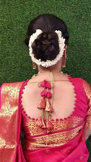 latest beautiful new back blouse design #short #viral #trending #designer #trendingnow