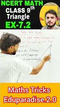 ✅ Class 9th "Ex 7.2 Q7 Solved Step-by-Step 🧠 | Class 9 Maths Triangle #shorts" #maths #mathstricks