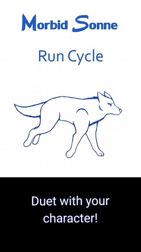 Wolf Run Animation Reference for Creators