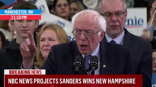 Sanders declares victory in New Hampshire primary