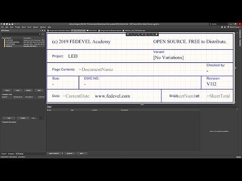 Altium - How to create Custom Title Block