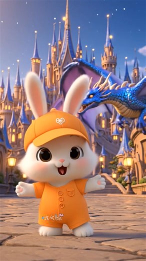 Dragon flying over a magical city #cartoon #reels #viral #ai