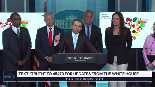 FDA Commissioner Dr. Makary: “60–70% of kids are getting their calories from ultra-processed foods. That’s an epidemic. We now have a generation of kids addicted to refined carbohydrates, low in protein.” | U.S. Department of Health and Human Services