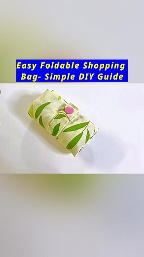 Easy Foldable Shopping Bag- Simple DIY Guide #shoppingbag #diybag #foldablebag #simpleguide #raindance #easycraft #handmadewithloveandcare #diygiftsandcrafts #beginners #diycrafting #makingvideo #bag #freetutorial #baglover #giftideas #crafts #selfimprovementdaily #howto #handcraft | All Girls' Things