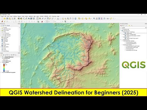 QGIS Watershed Delineation for Beginners | Simple & Clear Guide (2025)