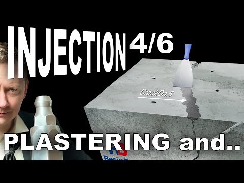 Injection Crack Repair 4/6 - Plastering and Flushing: Essential Steps for Effective Concrete Repair