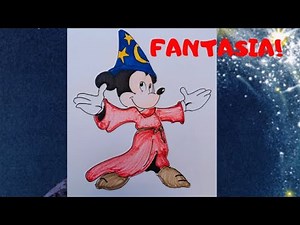 HOW TO DRAW MICKEY MOUSE FROM FANTASIA!