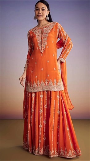 Myntra dress haul#kurti with sharara# party wear outfit sharara suit#sharara kurti duppata