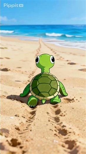 A Turtle Was Stranded… But Never Gave Up 🐢🌊 #anime #inspiration #viralvideo #shorts #fyp