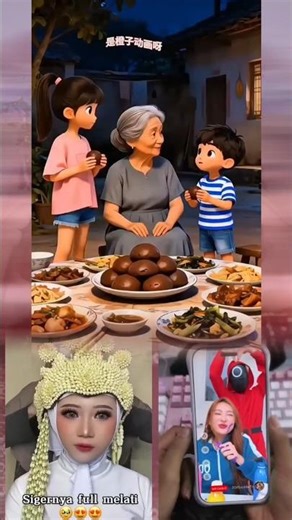 making steamed buns for grandma #cartoon #funnyanime #anime