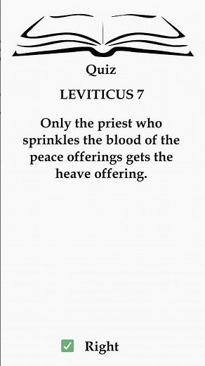 Leviticus 7: Priest's Portion 🕊️ Heave Offering Explained!