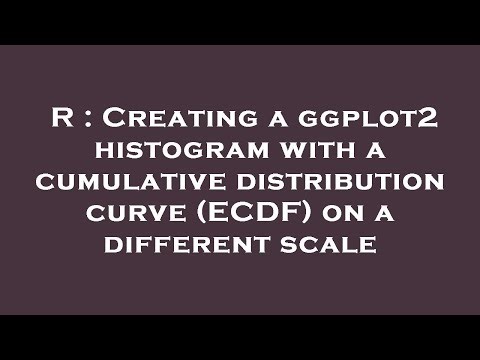R : Creating a ggplot2 histogram with a cumulative distribution curve (ECDF) on a different scale