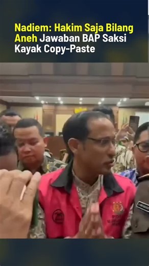 Den wtan_X on Instagram: "Fakta dlm persidangan Nadiem Makarim memunculkan keanehan yang menimbulkan kecurigaan‼️ "Hakim pun menyebut 'aneh sekali' keterangan saksi² statement-nya sama semua seperti copy paste" "Satu hal terpenting Chrome OS itu menghemat anggaran, jauh lebih murah daripada Windows!" #nadiemmakarim #prabowo #puanmaharani #mahfudmd"