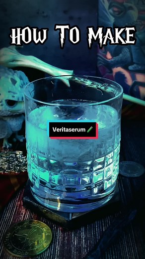Veritaserum from Harry Potter 🧪 #nerdytavern #cocktails #mixology #harrypotter #wizardingworld #potion #veritaserum #severussnape #alanrickman