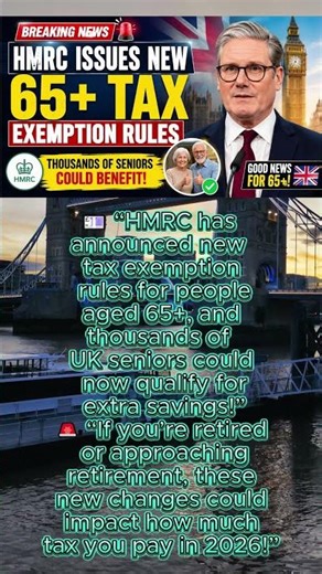 🚨 UK Seniors Alert: New HMRC Tax Changes for Over-65s Could Boost Your Savings 💷🇬🇧