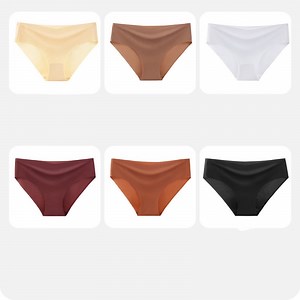 [Hot Item] Luxurious Silk MID-Rise Seamless Plus Size Briefs for Women Panties