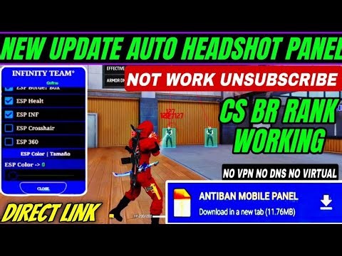 "Free Fire Panel Mod New Update 🔥 | Best Settings for Headshot!"