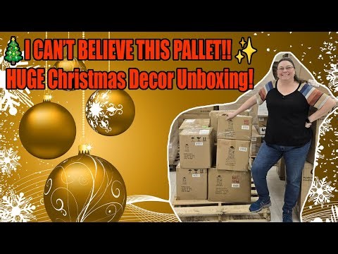 ChatGPT said:🎄I CAN’T BELIEVE THIS PALLET!! HUGE Christmas Decor Unboxing – Best One Yet!! 🎅✨
