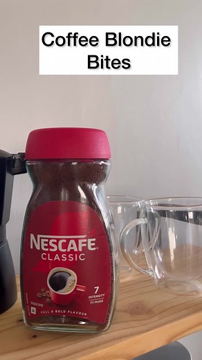 Coffee Blondie Bites Recipe - Delicious Nescafe Classic Coffee Dessert