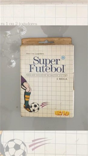 Super Futebol Sega Master System 1987 - Cartucho 1 mega- Sega R&2 Retro Clássico 8bits