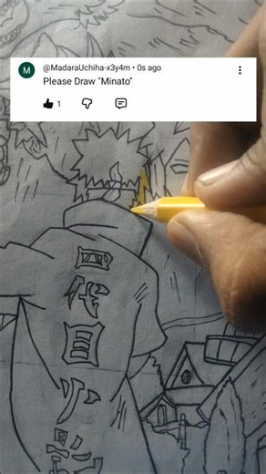 Legendary Minato Namikaze Drawing | Naruto Anime Art | Step by Step #minatonamikaze #minato #draw