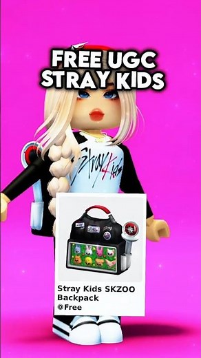 Free Stray Kids SKZOO Backpack 🎒 | Unlimited Stock UGC Item #Roblox