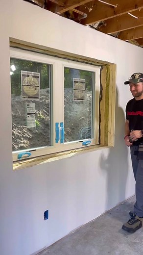 Trimming out my basement window! #remodel #construction #homerenovation #realestate #design #entrepreneur #interiordesign #renovation #homedecor #tools #diy #carpentry #work #asmr #designer #homemade #engineering #houserenovation #homemakeoveronabudget #diyrenovation