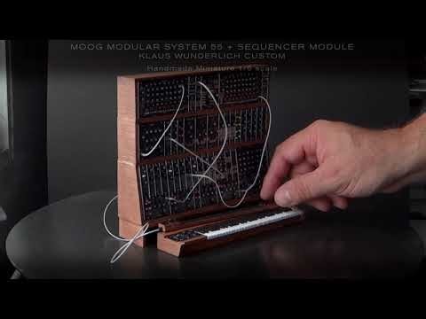 MOOG MODULAR SYSTEM 55   SEQUENCER MODULE (Klaus Wunderlich custom) - Handmade Miniature 1/6 scale.