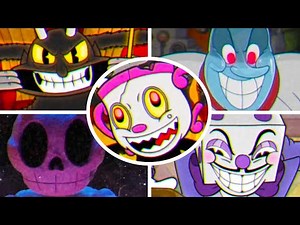 Cuphead + DLC - All Bosses with Ms. Chalice