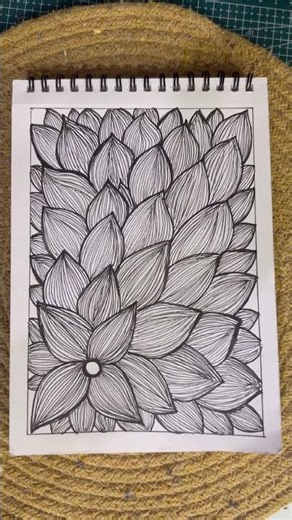 Day 229 - Easy doodle for relaxation #art #doodleart #doodle #zen #zentangle #ytshorts